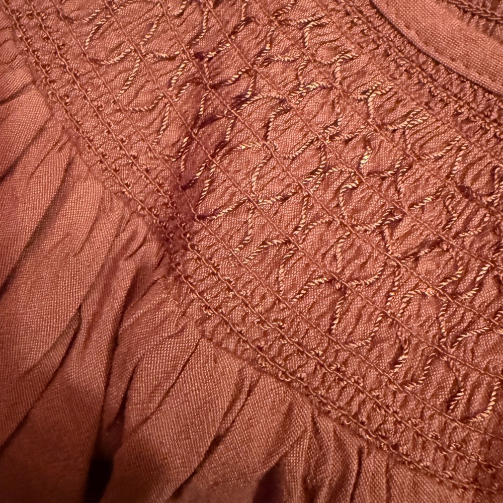 Old Navy Tiered Cinched Waist Long Sleeve Boho Dress | Sz XXL - Picture 6 of 7